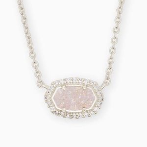 Kendra Scott Chelsea Gold Pendant in White Drusy